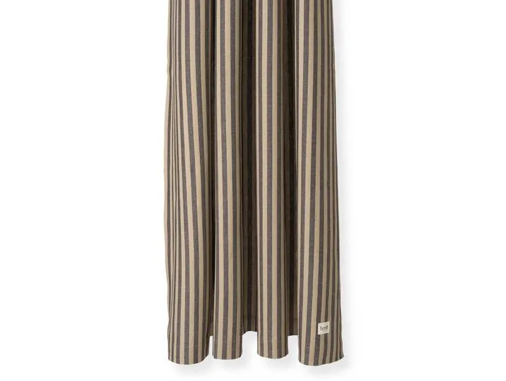 Chambray douchegordijn Sand-black van Ferm Living – productfoto