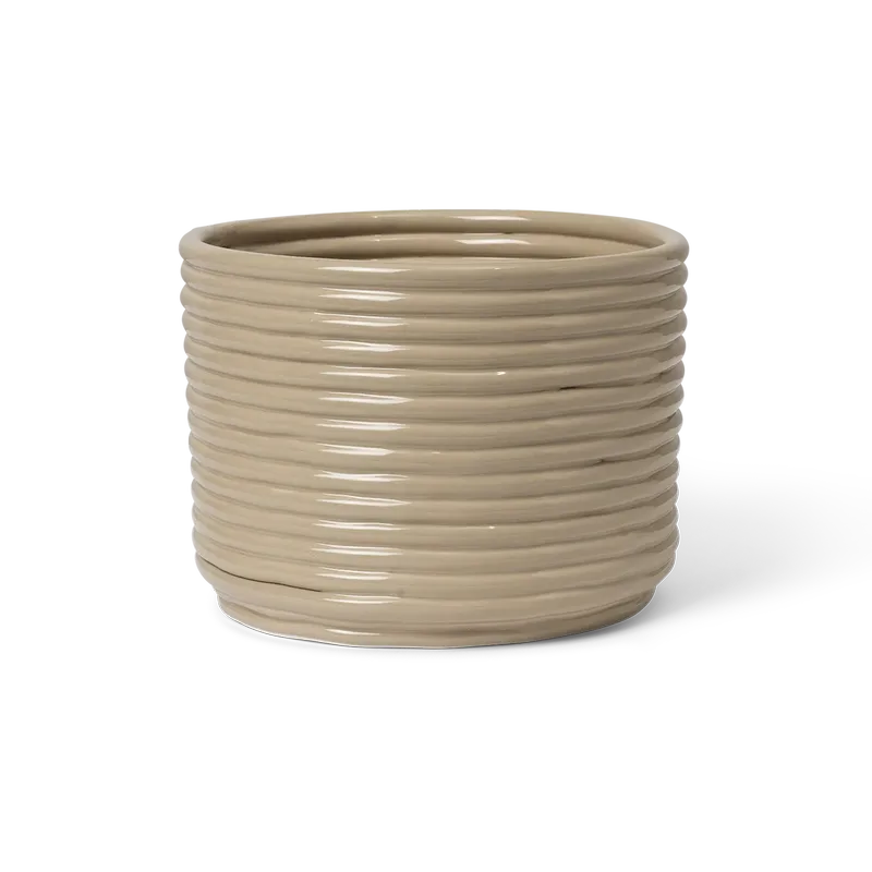 Corduroy Blumentopf Ø20x15 cm Cashmere by Ferm Living – product photo