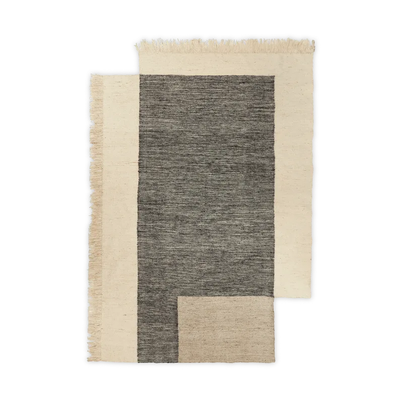Counter Wollteppich Charcoal-Off-white, 200x300 cm by Ferm Living – product photo