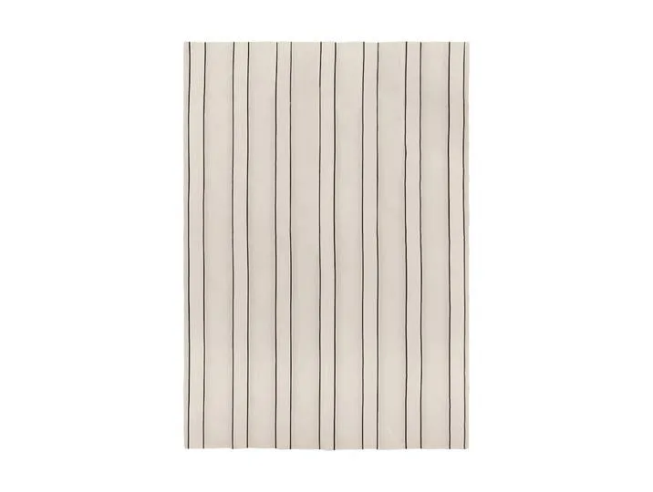 Twill Tagesdecke Off-white-black, 180x260 cm von Ferm Living – Produktfoto