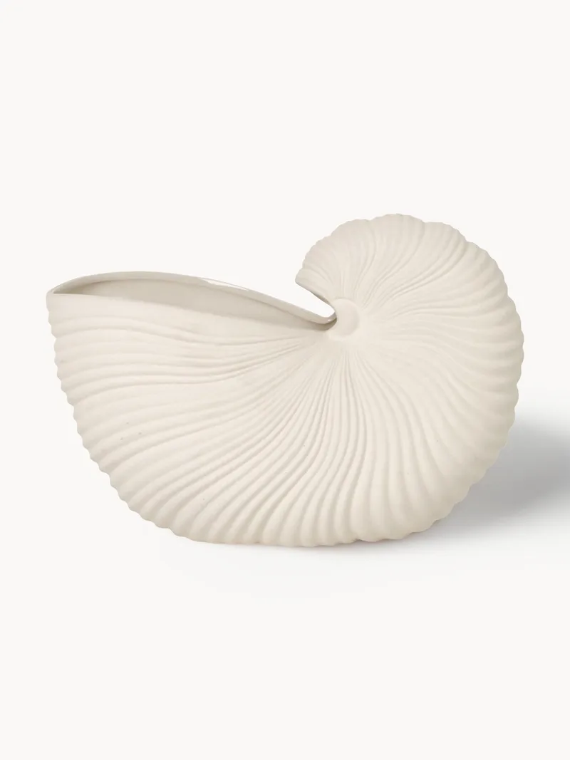 Dekselpot Shell in schelp vorm, B 31 cm van Ferm Living – productfoto