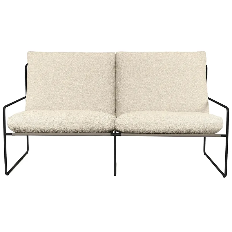 Desert 2-Sitzer Sofa Black/Off-white von Ferm Living – Produktfoto