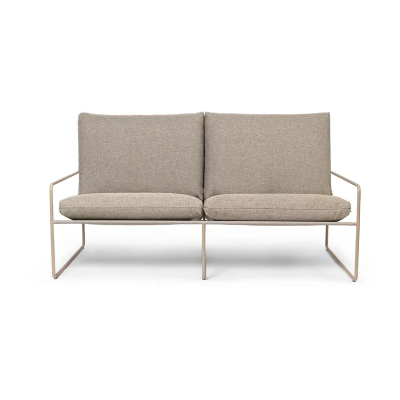 Desert 2-Sitzer Sofa Cashmere-Dark sand fra Ferm Living – produktbillede