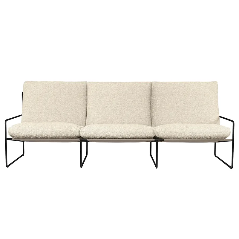 Desert 3-Sitzer Sofa Black/Off-white von Ferm Living – Produktfoto