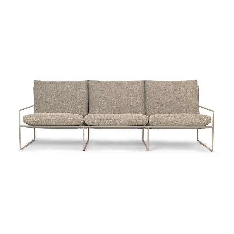 Desert 3-Sitzer Sofa Cashmere-Dark sand från Ferm Living – produktbild