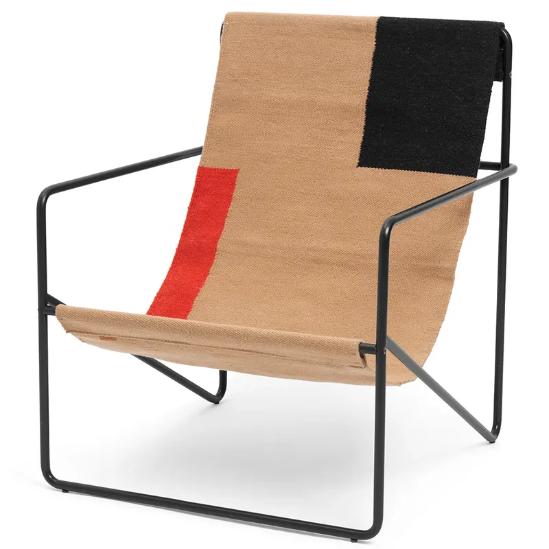 Desert Lounge Sessel Black/Block by Ferm Living – product photo