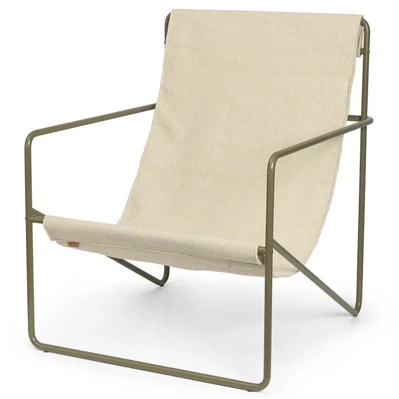 Desert Lounge Sessel Olive/Cloud von Ferm Living – Produktfoto