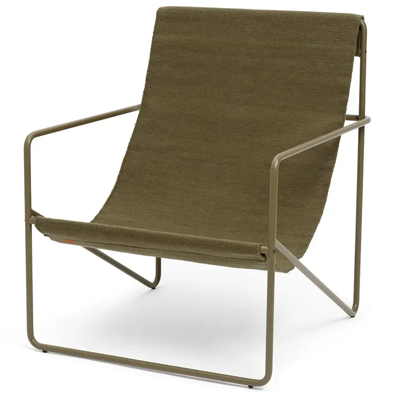 Desert Lounge Sessel Olive/Olive von Ferm Living – Produktfoto