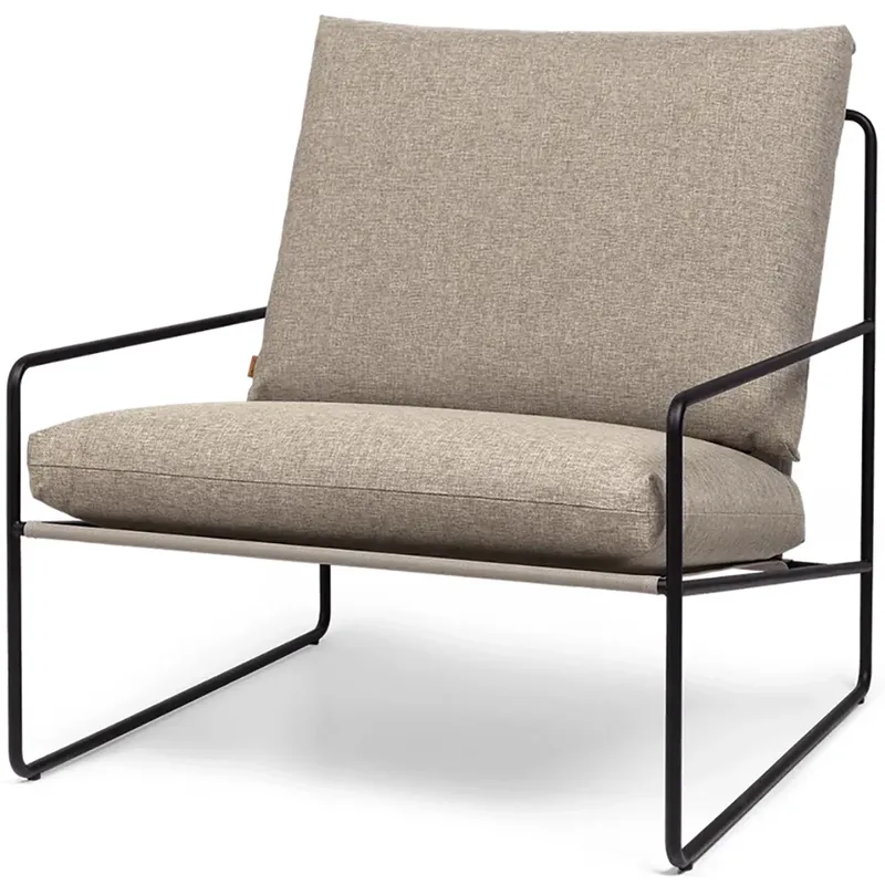 Desert Sessel Black/Dark Sand von Ferm Living – Produktfoto
