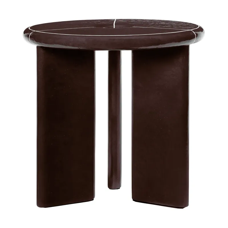 Deya Beistelltisch Ø47x45 cm Chestnut brown van Ferm Living – productfoto