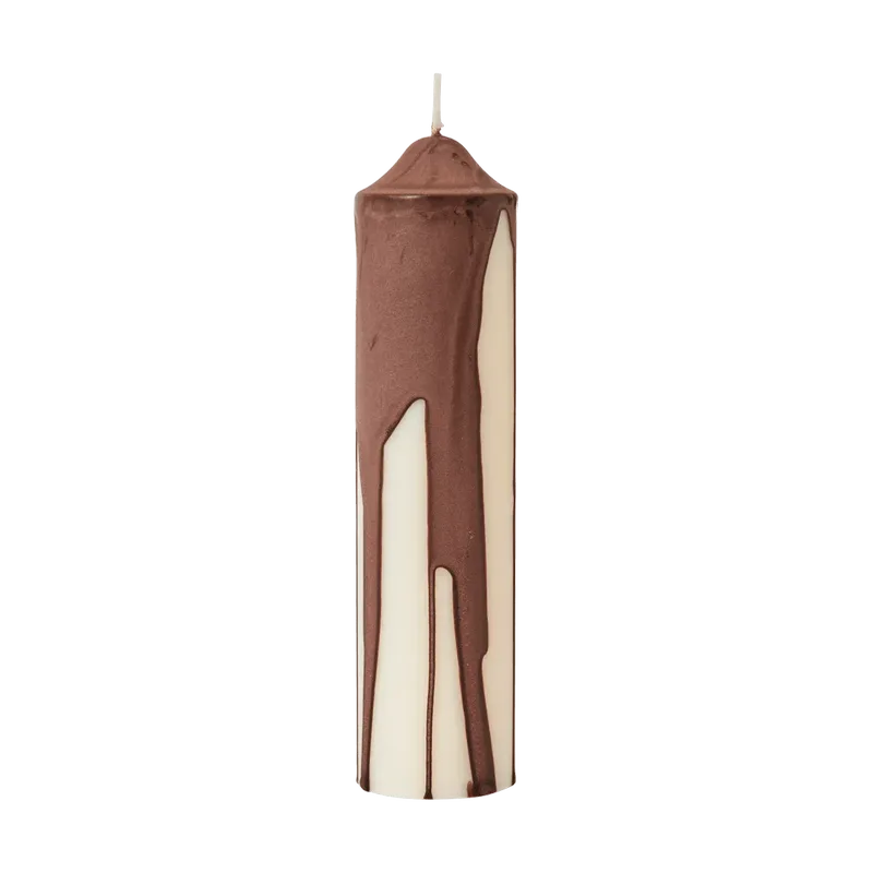 Dryp Blockkerze Dark Chocolate, 20 cm by Ferm Living – product photo