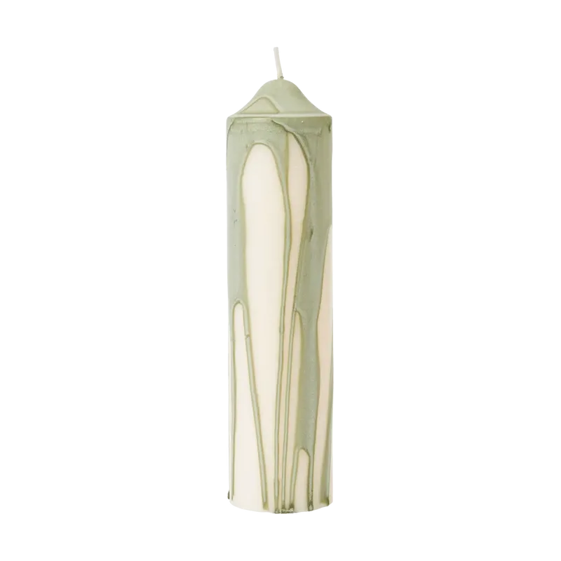 Dryp Blockkerze Tea Green, 20 cm by Ferm Living – product photo