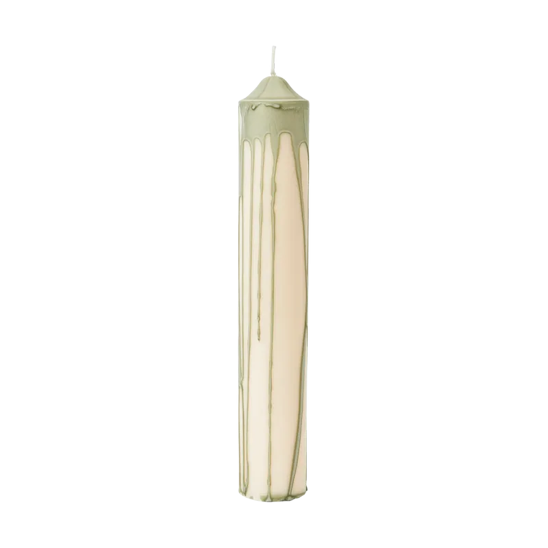 Dryp Blockkerze Tea Green, 30 cm by Ferm Living – product photo