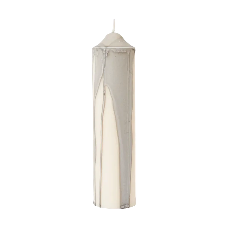 Dryp Blockkerze Warm Grey, 20 cm by Ferm Living – product photo