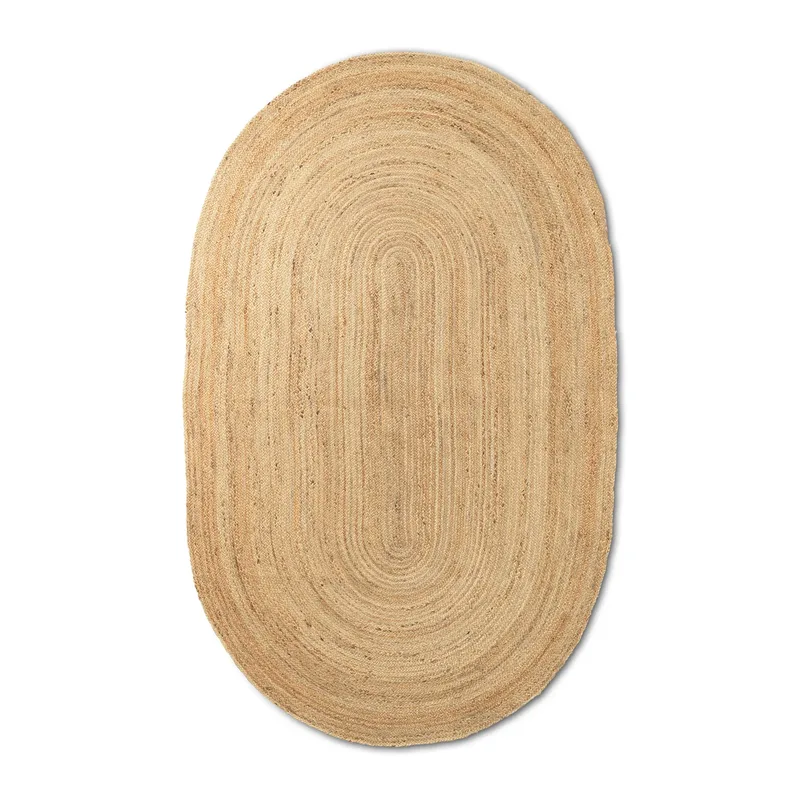 Eternal Juteteppich oval small Natural fra Ferm Living – produktbillede