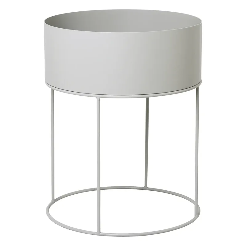 Ferm Living Plant Box Rund Hellgrau by Ferm Living – product photo