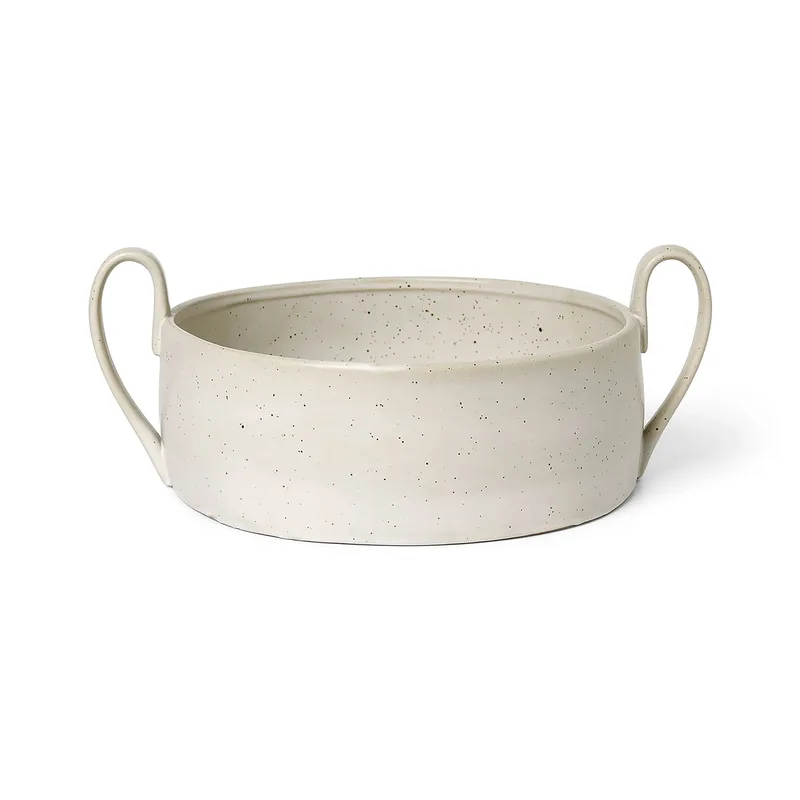 Flow Centrepiece Schale Off-white speckle by Ferm Living – product photo