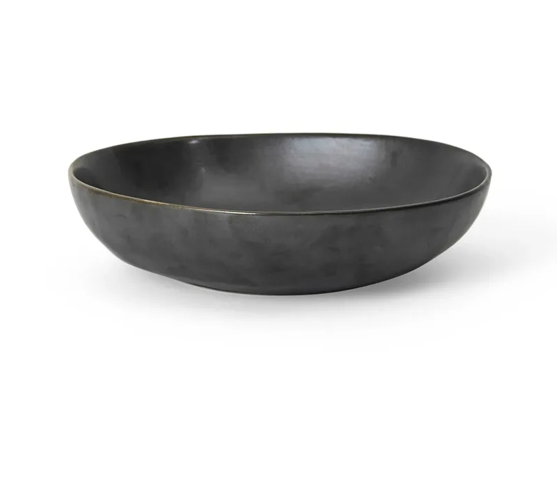 Flow Schale large Ø19,5cm Black från Ferm Living – produktbild