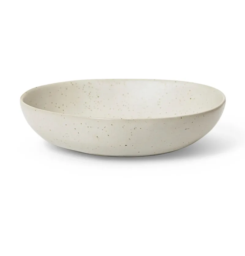 Flow Schale large Ø19,5cm Off-white speckle de Ferm Living – photo du produit