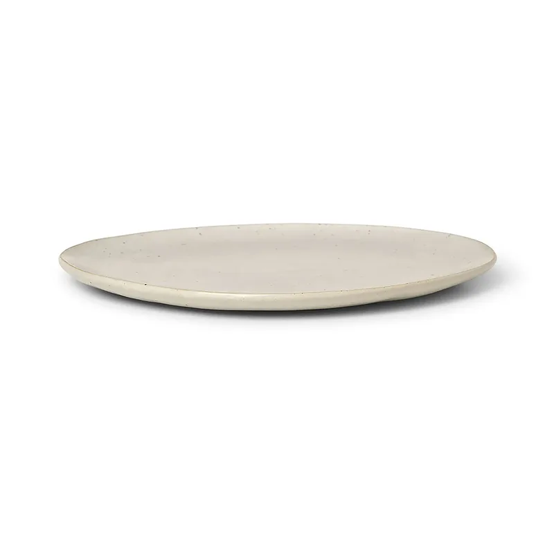 Flow Teller 22cm Off-white speckle van Ferm Living – productfoto