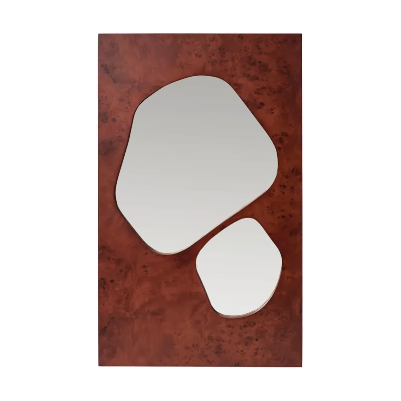 Folia Spiegel Dark stained burl, 82 cm van Ferm Living – productfoto