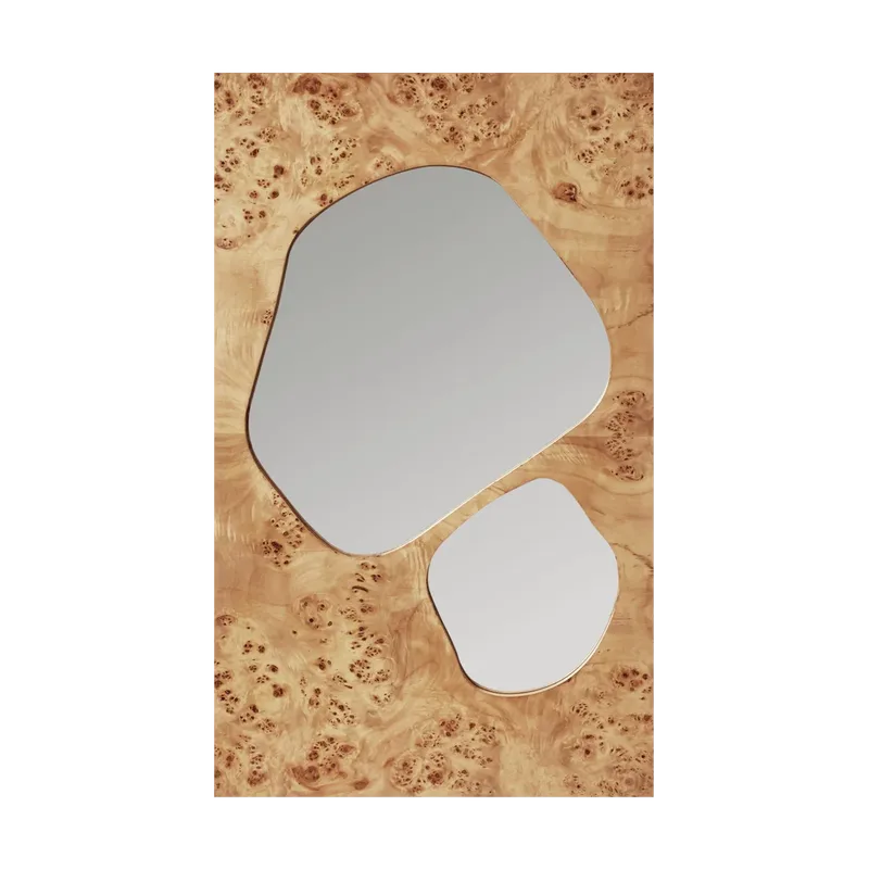 Folia Spiegel Natural burl, 82 cm fra Ferm Living – produktbillede