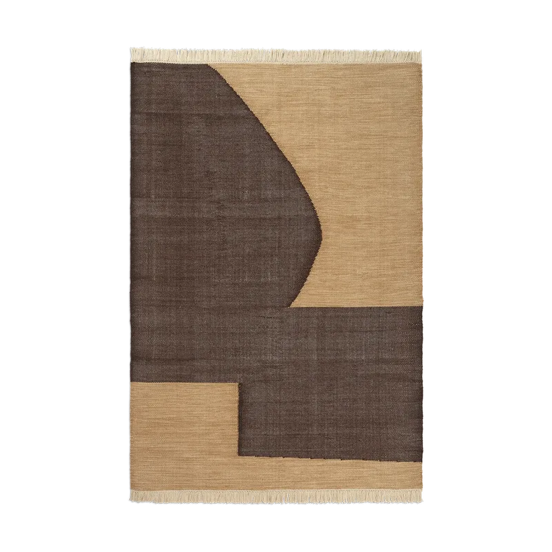 Forene Teppich Tan-Chocolate, 140x200 cm de Ferm Living – photo du produit