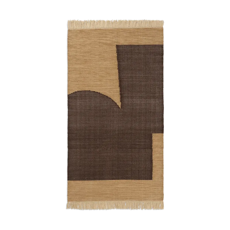 Forene Teppich Tan-Chocolate, 80x140 cm by Ferm Living – product photo