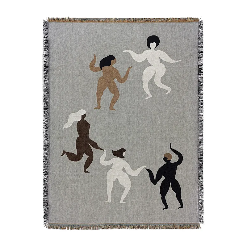 Free tapestry Decke 120 x 170cm Grey von Ferm Living – Produktfoto