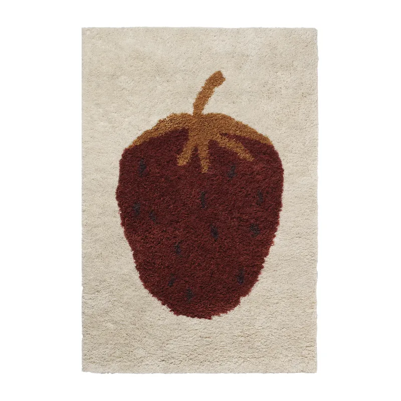 Fruiticana Teppich L 120 x 180cm Strawberry by Ferm Living – product photo