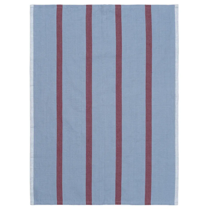 Hale Geschirrtuch 50x70 cm Faded blue-burgundy von Ferm Living – Produktfoto