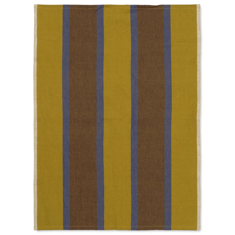 Hale Geschirrtuch 50x70 cm Lime-bright blue-chocolate by Ferm Living – product photo