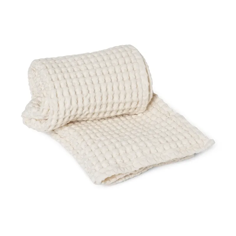 Handduk Ökologische Baumwolle off-white 50 x 100cm de Ferm Living – photo du produit