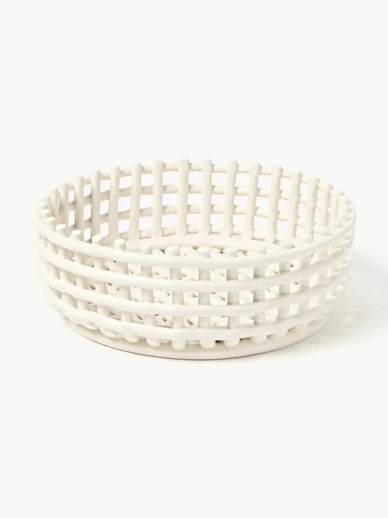Handgemaakte decoratieve schaal Centrepiece van keramiek fra Ferm Living – produktbillede