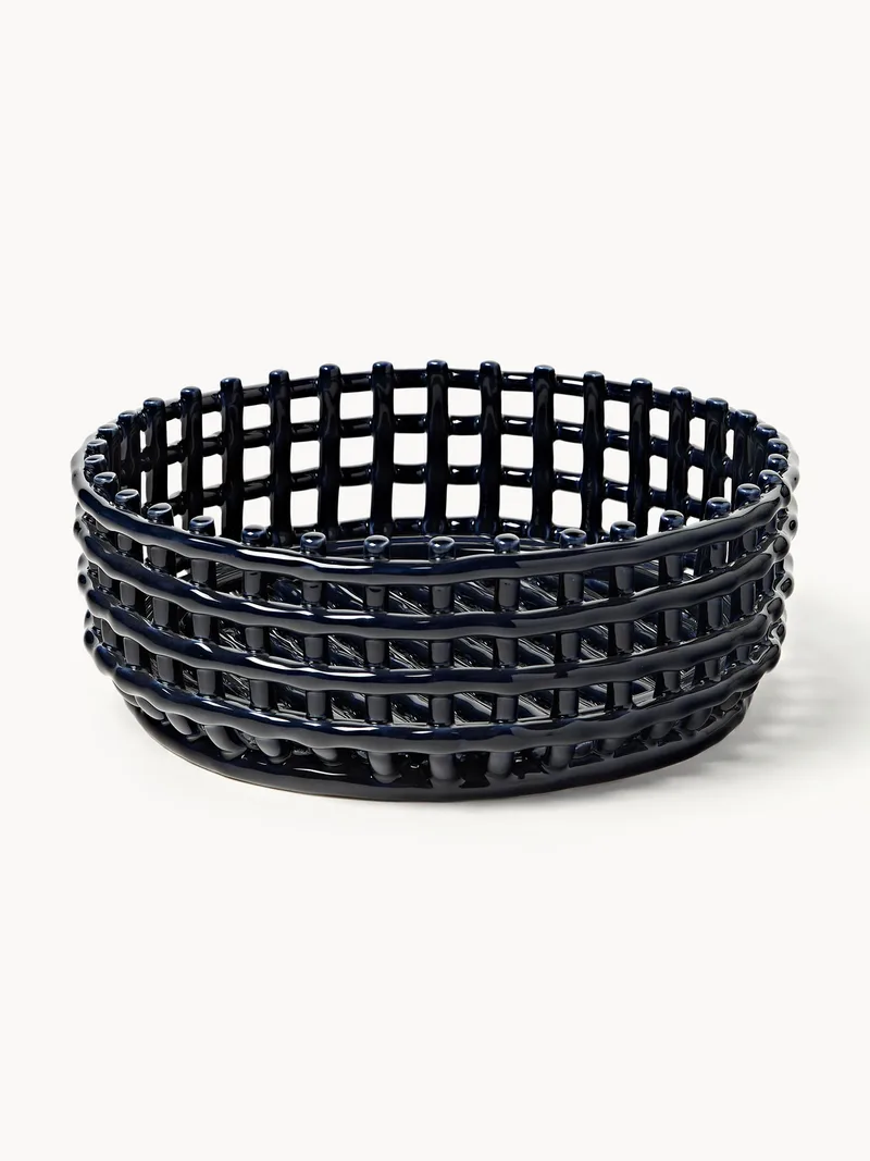 Handgemaakte decoratieve schaal Centrepiece van keramiek fra Ferm Living – produktbillede