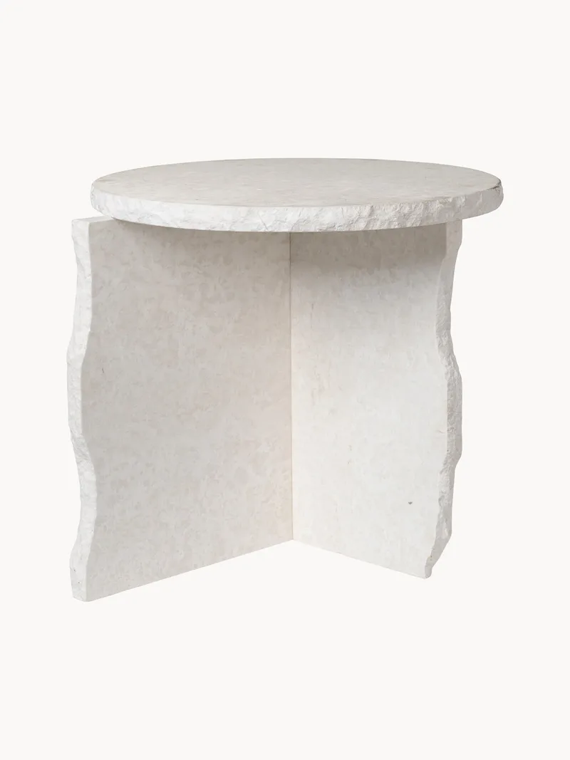 Handgemaakte marmeren bijzettafel Mineral van Ferm Living – productfoto