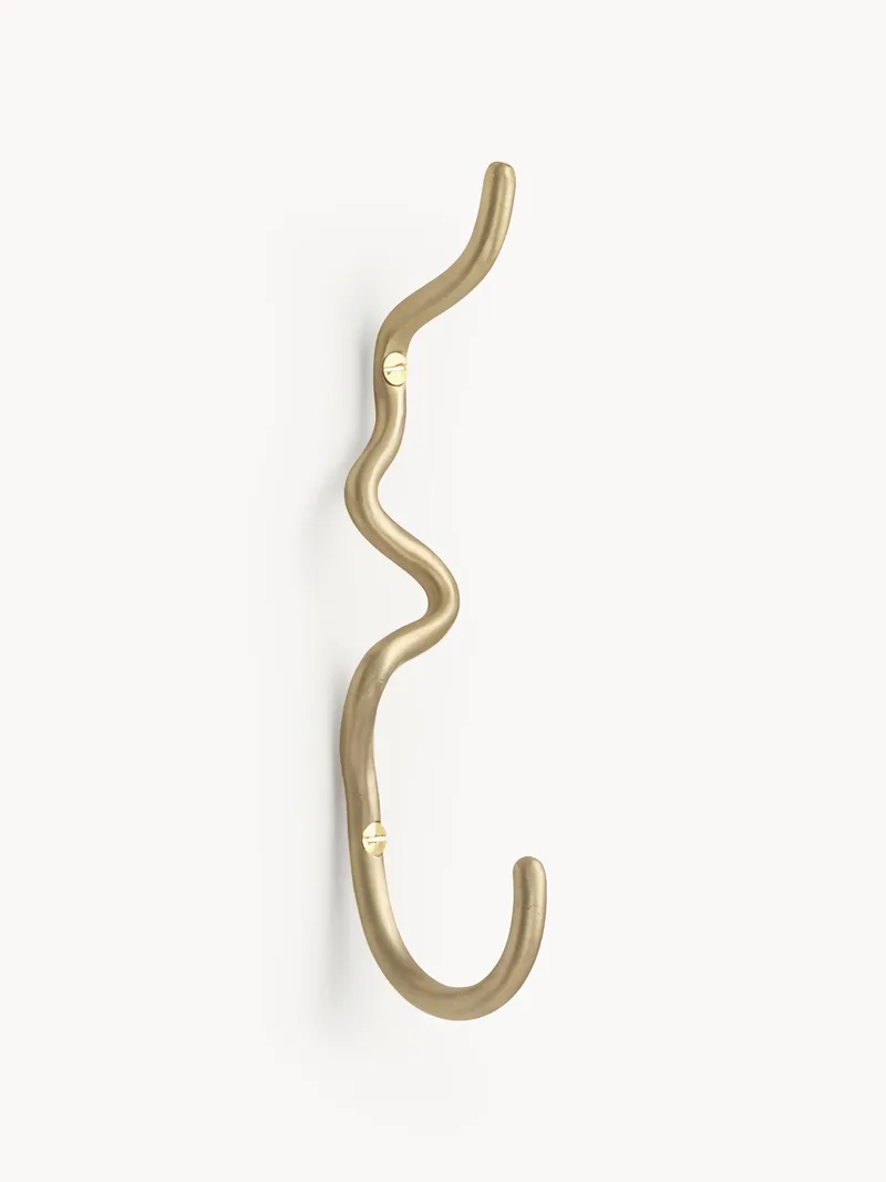 Handgemaakte messing wandhaak Curvature by Ferm Living – product photo