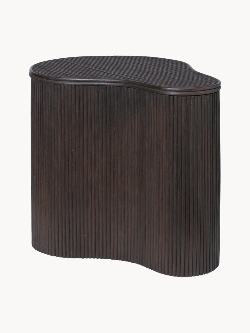 Handgemaakte rotan bijzettafel Isola met opbergruimte by Ferm Living – product photo