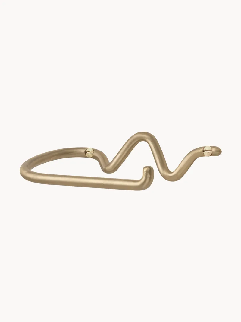Handgemaakte wandtoiletrolhouder Curvature van metaal by Ferm Living – product photo