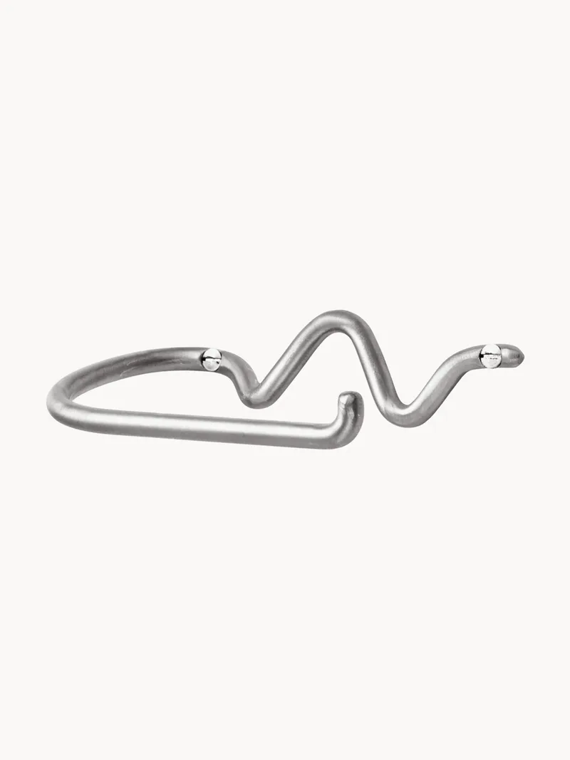 Handgemaakte wandtoiletrolhouder Curvature van metaal fra Ferm Living – produktbillede