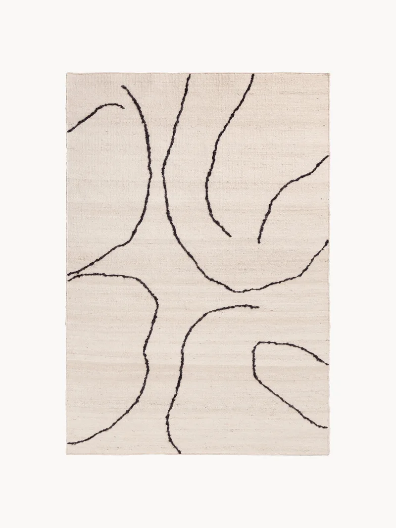 Handgeweven juten vloerkleed Gesso by Ferm Living – product photo