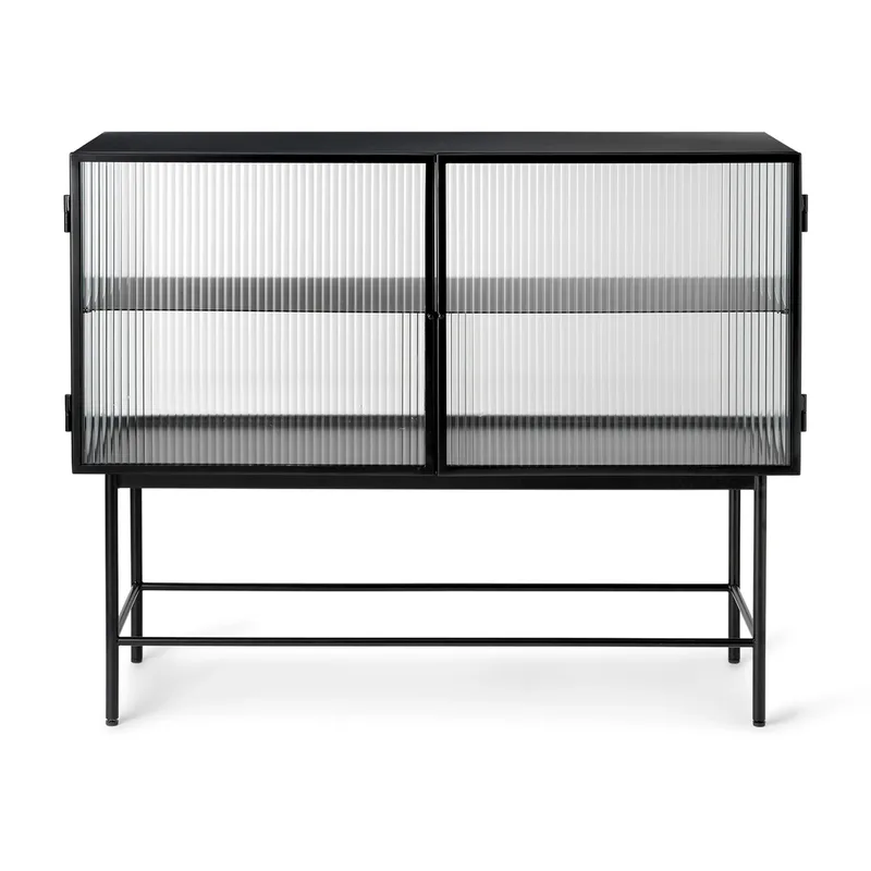 Haze sideboard Black-welliges Glas von Ferm Living – Produktfoto