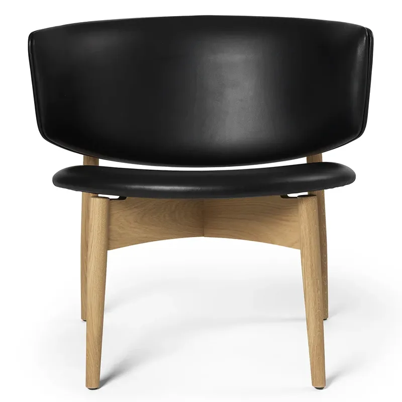 Herman Lounge Sessel Envy Leather - Oak/Black von Ferm Living – Produktfoto