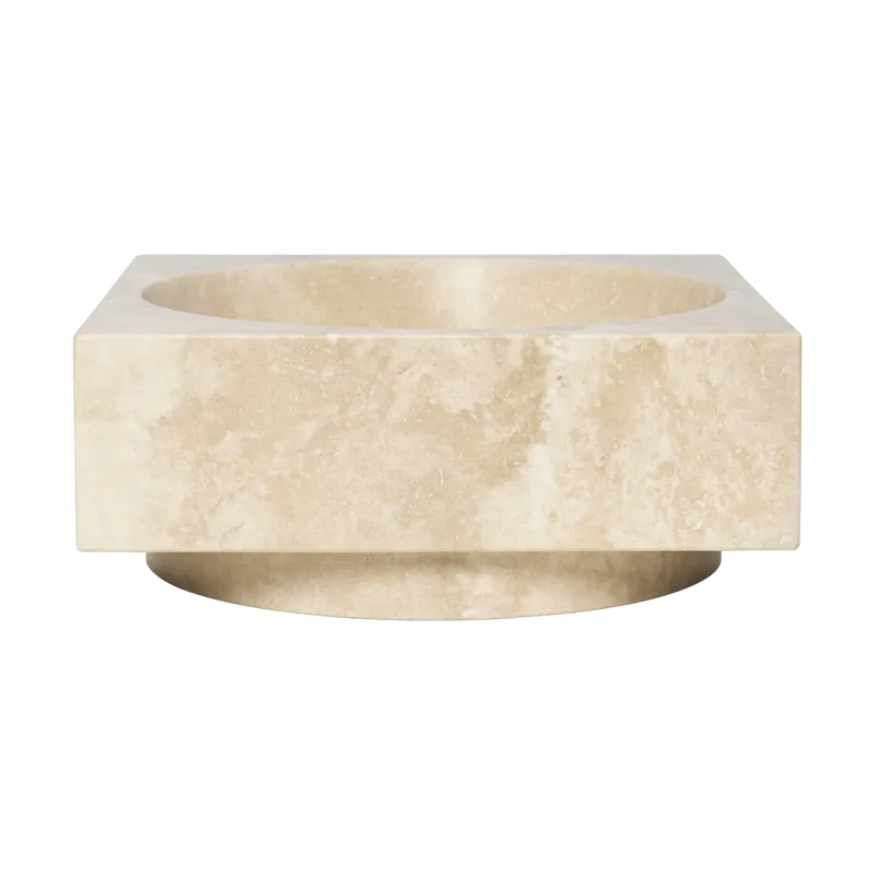 Hew Dekorationsschale hoch Travertine by Ferm Living – product photo