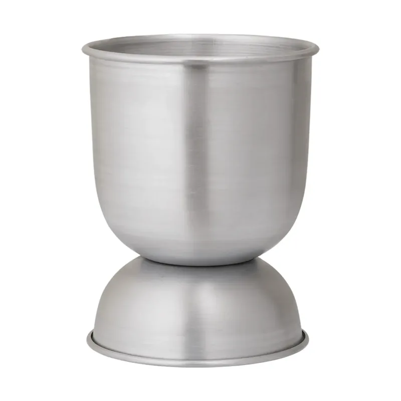 Hourglass Blumentopf extra small Ø21 cm Aluminium by Ferm Living – product photo