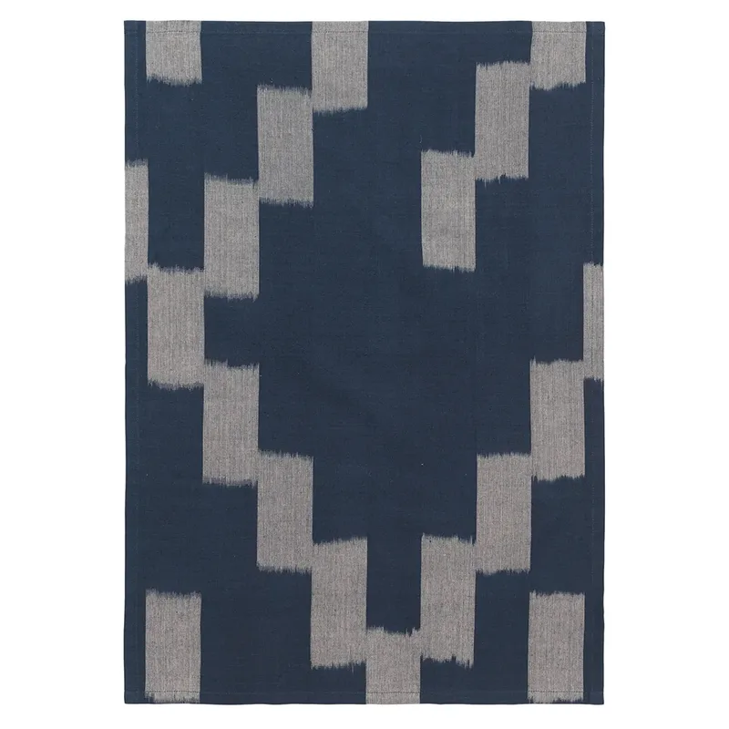 Ikat Geschirrtuch - Ink Blue/Parchment van Ferm Living – productfoto