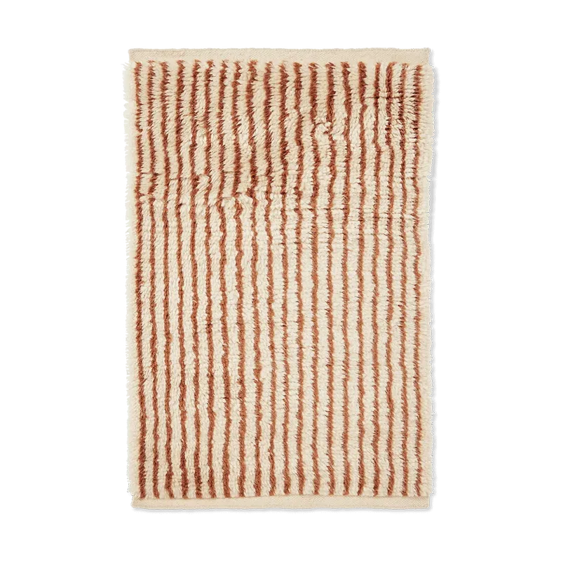 Kami Teppich Off white-red brown, 80x120 cm by Ferm Living – product photo