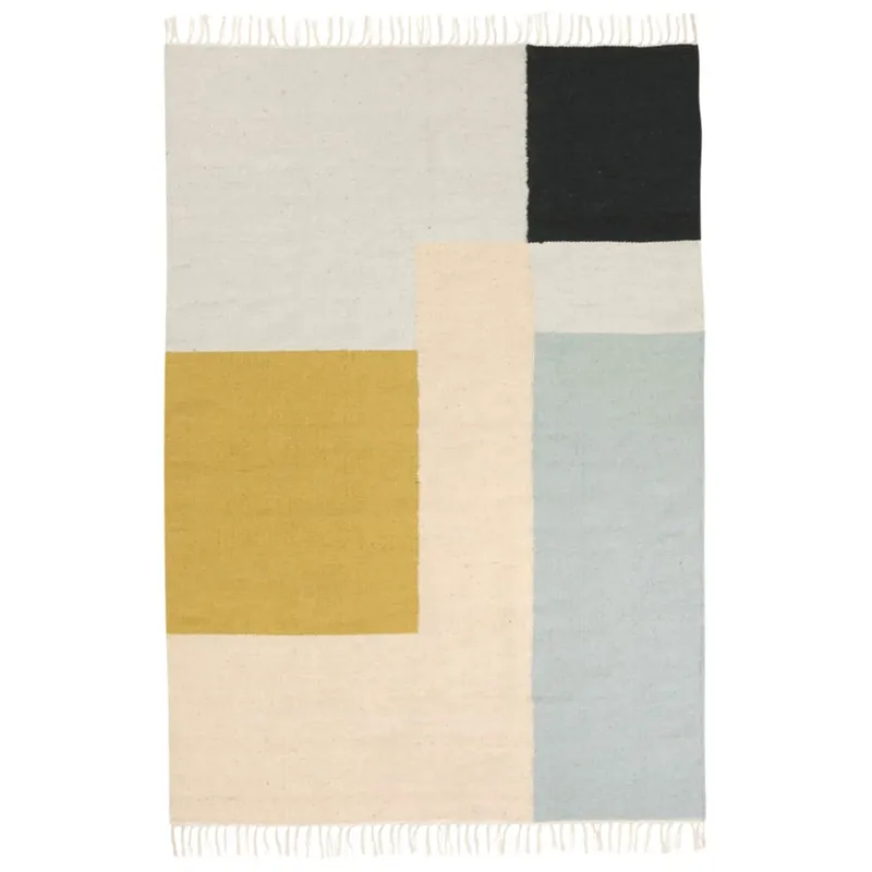 Kelim Teppich 160 x 250cm Squares by Ferm Living – product photo