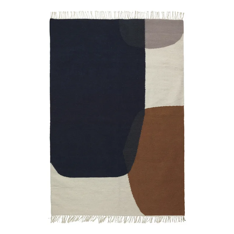 Kelim Teppich groß Merge van Ferm Living – productfoto