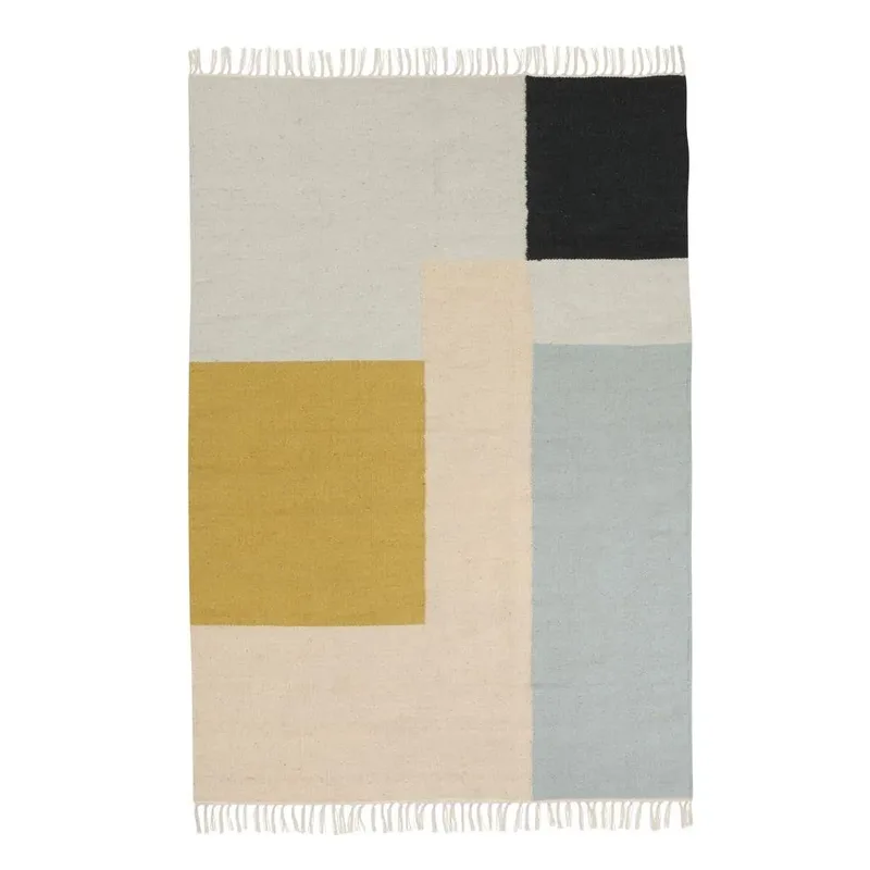 Kelim Teppich groß Squares de Ferm Living – photo du produit